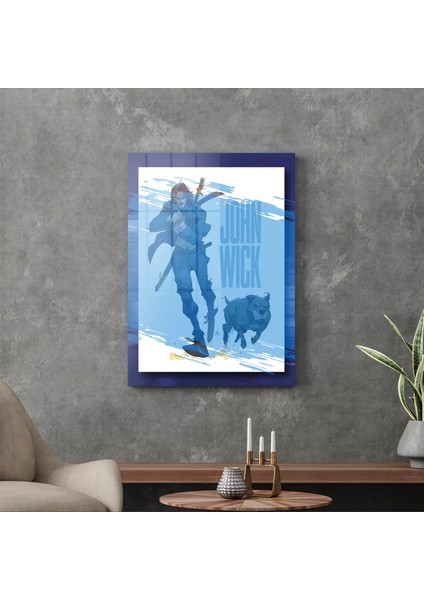 Cam Tablo John Wick 30X40 cm modelleri