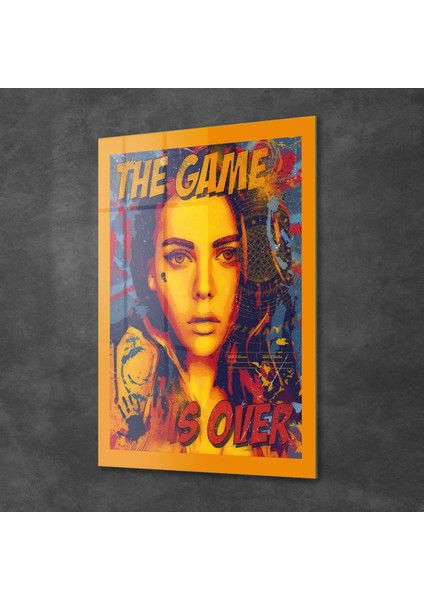 Cam Tablo Game Over Yazılı 30X40 cm fiyatları
