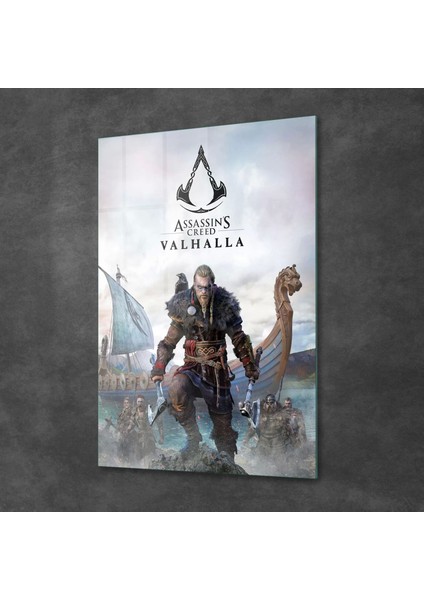 Cam Tablo Assassin's Creed Valhalla 30X40 cm fiyatları