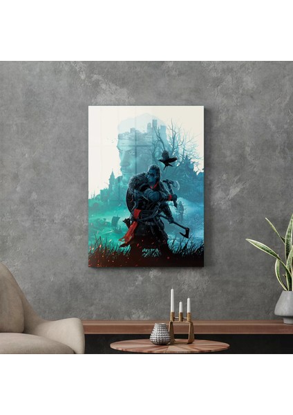 Cam Tablo Assassin's Creed Görseli 30X40 cm
