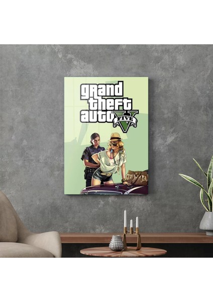 Cam Tablo Gta 5 30X40 cm fiyatları