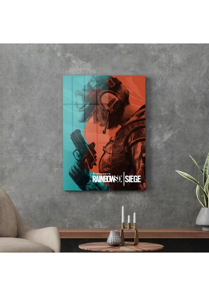 Cam Tablo Rainbowsix Siege 30X40 cm modelleri