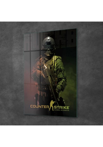 Cam Tablo Counter Strike Ct Poster 30X40 cm fiyatları