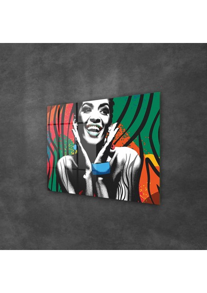 New Pop Art African Woman Cam Tablo 30X40 cm