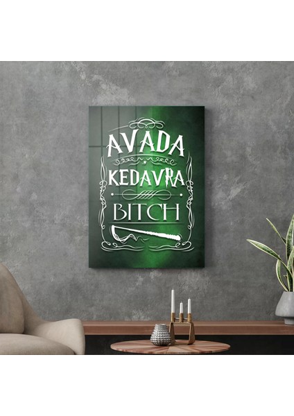 Cam Tablo Harry Potter Avada Kedavra 30X40 cm modelleri
