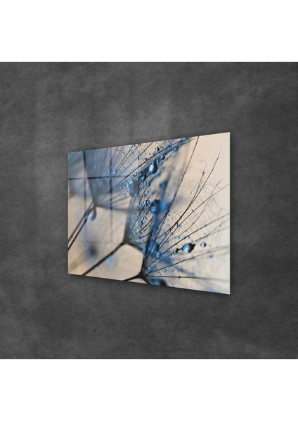 Cam Tablo Mavi Çiçekler 30X40 cm fiyatları