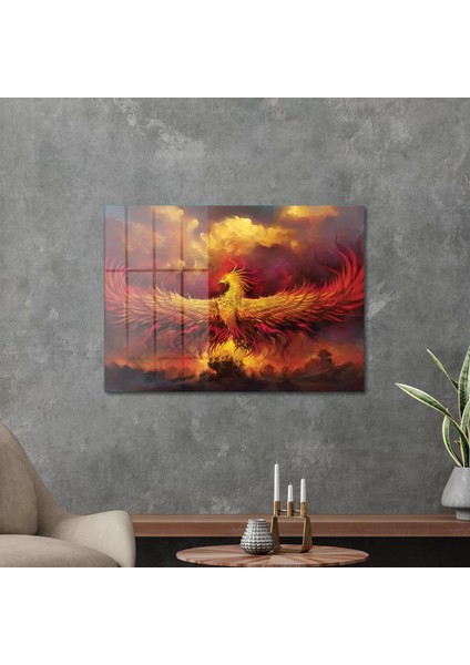 Cam Tablo Phoenix Wall Art 30X40 cm modelleri