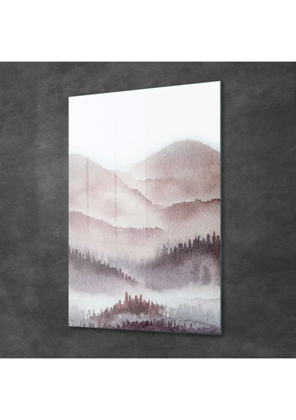 Cam Tablo Sulu Boya Manzara 70X100 cm fiyatları