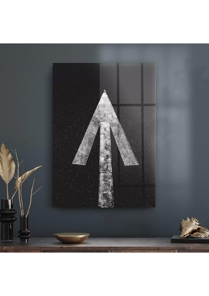 Cam Tablo Road Arrow 70X100 cm
