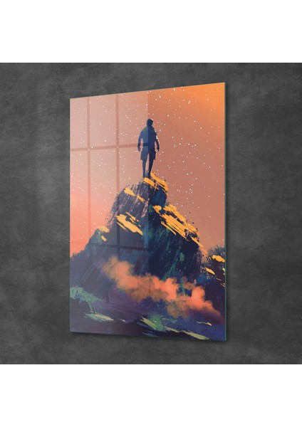 Cam Tablo Sulu Boya Manzara 70X100 cm fiyatları