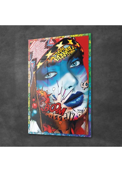 Cam Tablo Pop Art Karma 70X100 cm fiyatları