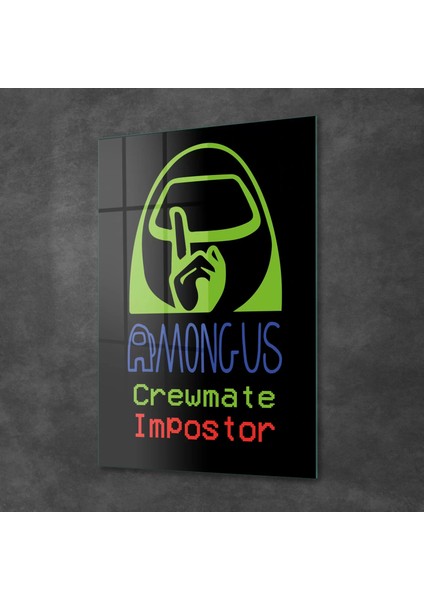 Cam Tablo Gamer Imposter Among Us 70X100 cm