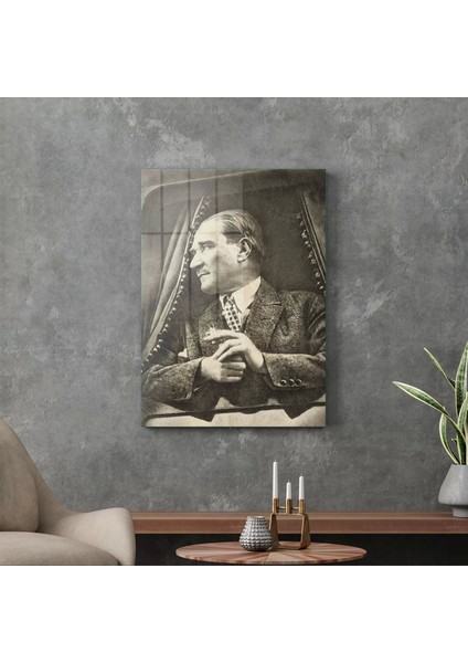 Cam Tablo Atatürk Retro 70X100 cm modelleri