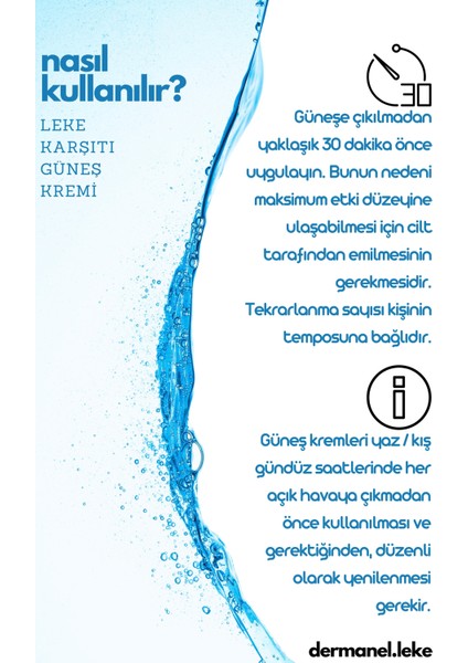 Leke Karşıtı Güneş Kremi+Dermanel Nemlendirici Ve Aydınlatıcı Güneş Kremi