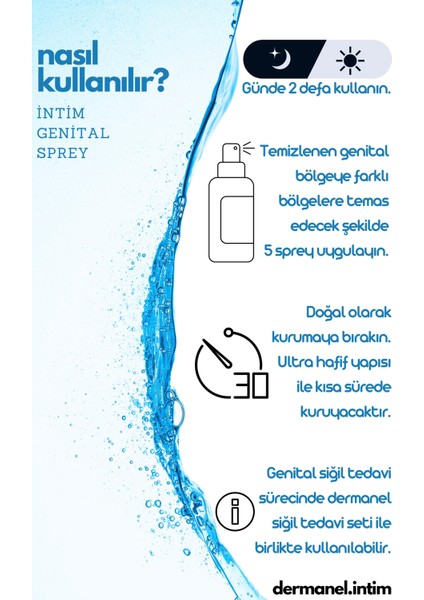 İntim Genital Sprey+Dermanel Leke Karşıtı Güneş Kremi