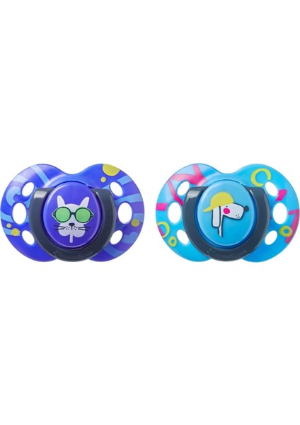 Tommee Tippee 2x Fun Emzik 6-18 Ay Lacivert