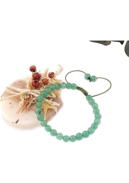 Sertifikalı Yeşil Aventurin Orjinal ( Taşlar) Doğaltaş Bileklik - 8mm modelleri