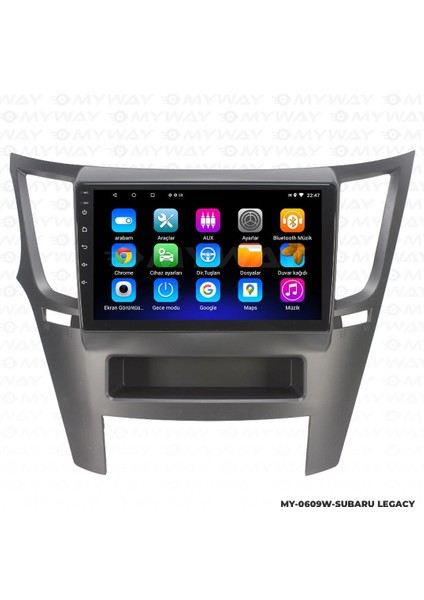 Subaru Legacy Android 12 Multimedya Carplay 2gb RAM+32GB HDD 2010-2014 Navigasyon Ekran