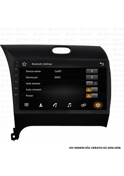 Kia Cerato Android 12 Multimedya Carplay 4gb RAM+64GB HDD 2016-2018 Navigasyon Ekran modelleri