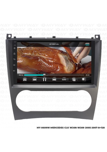 Mercedes W208 Android 12 Multimedya Carplay 4gb RAM+64GB HDD Navigasyon Ekran