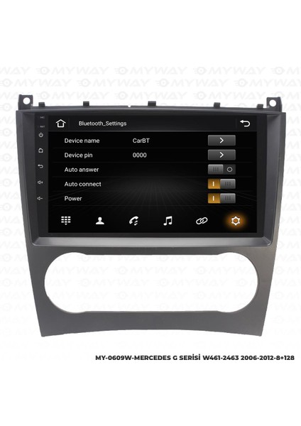 Mercedes W461 Android 12 Multimedya Carplay 4gb RAM+64GB HDD Navigasyon Ekran