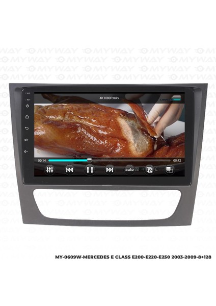 Mercedes E250 Android 12 Multimedya Carplay 4gb RAM+64GB HDD Navigasyon Ekran