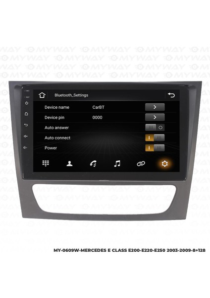 Mercedes E250 Android 12 Multimedya Carplay 4gb RAM+64GB HDD Navigasyon Ekran modelleri