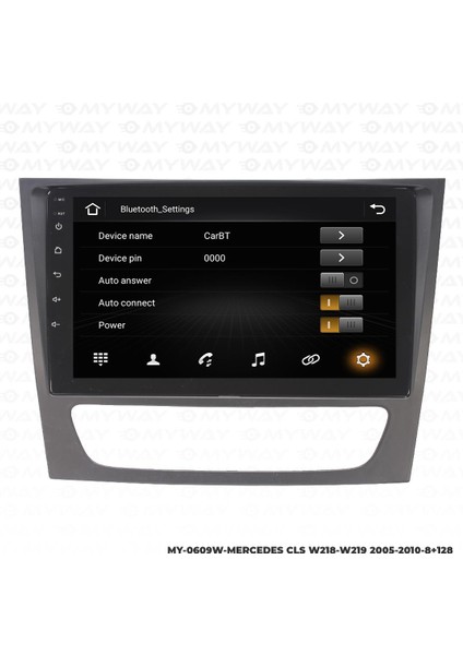 Mercedes Cls W219 Android 12 Multimedya Carplay 4gb RAM+64GB HDD Navigasyon Ekran