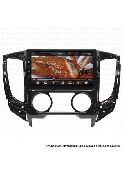 Mitsubishi L200 Android 12 Multimedya Carplay 4gb RAM+64GB HDD Analog Navigasyon Ekran