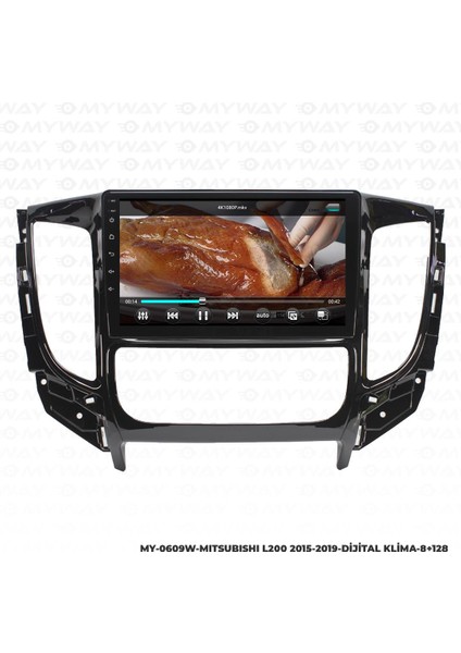 Mitsubishi L200 Android 12 Multimedya Carplay 4gb RAM+64GB HDD Dijital Navigasyon Ekran