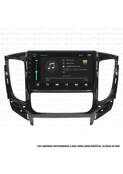 Mitsubishi L200 Android 12 Multimedya Carplay 4gb RAM+64GB HDD Dijital Navigasyon Ekran fiyatları