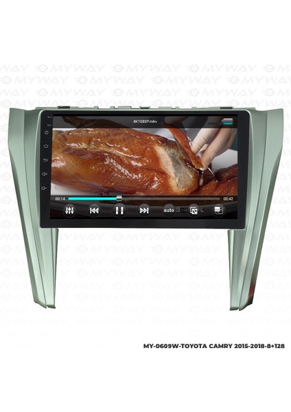 Toyota Camry Android 12 Multimedya Carplay 4gb RAM+64GB HDD Navigasyon Ekran