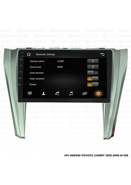 Toyota Camry Android 12 Multimedya Carplay 4gb RAM+64GB HDD Navigasyon Ekran modelleri