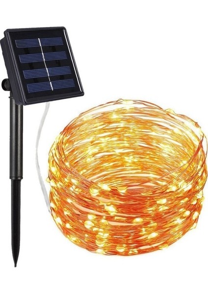 Schulzz Solar Güneş Enerjili 10 Metre 100 LED Dış Bahçe (Yurt Dışından)