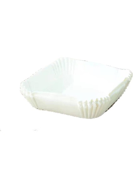 101 Parça Ev Hava Fritözü Dikdörtgen Pişirme Kurutma Kağıdı Tek Kullanımlık - Kahverengi (Yurt Dışından)