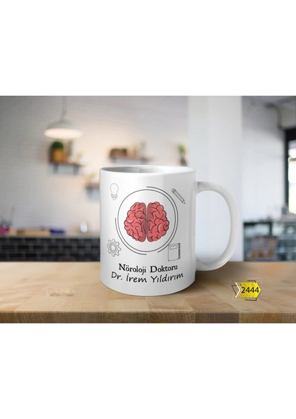 Baskılı Seramik Çay Kahve Kupası Nöroloji Doktoru