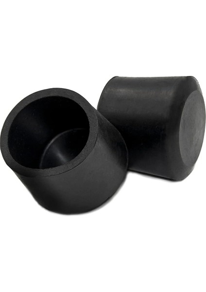 21 mm 16 Adet Pvc Masa Sandalye Profil Ayak Pabucu Sessiz Yumuşak Zemin Koruyucu Siyah