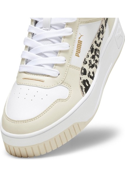 Carina Street Mid Animal Beyaz Kadın High Sneaker