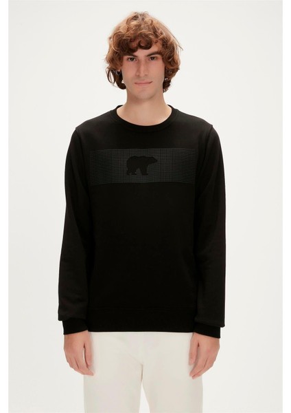 Bad Bear Fancy Crewneck Erkek Siyah Sweatshirt 19.02.12.007-C27