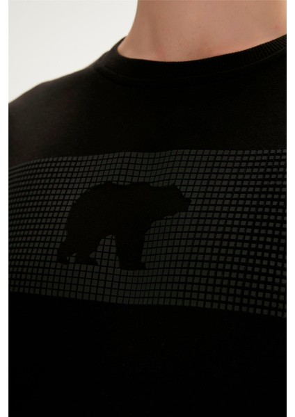 Bad Bear Fancy Crewneck Erkek Siyah Sweatshirt 19.02.12.007-C27