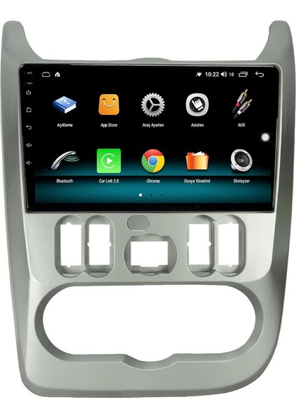 Dacia Logan Android 13 Multimedya Carplay 4gb RAM+64GB HDD 2010-2013 Navigasyon Ekran