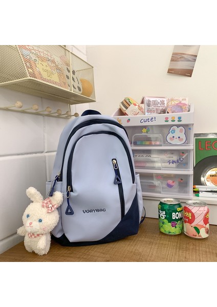 Genmaisiquanjia'nın Bayan Ortaokul Öğrencileri Için Yeni Naylon Basit, Her Şeye Uygun, Hafif Seyahat Okul Çantası (Yurt Dışından)