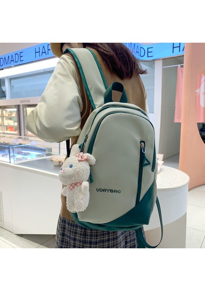 Genmaisiquanjia'nın Bayan Ortaokul Öğrencileri Için Yeni Naylon Basit, Her Şeye Uygun, Hafif Seyahat Okul Çantası (Yurt Dışından) modelleri