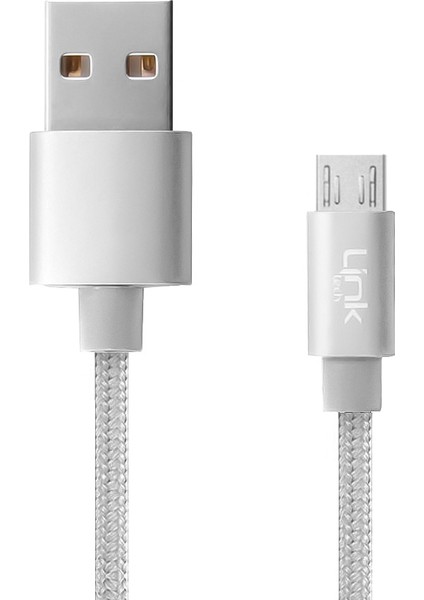 K571 Micro USB Data/şarj Kablosu Örgü Metal Başlı 3mt