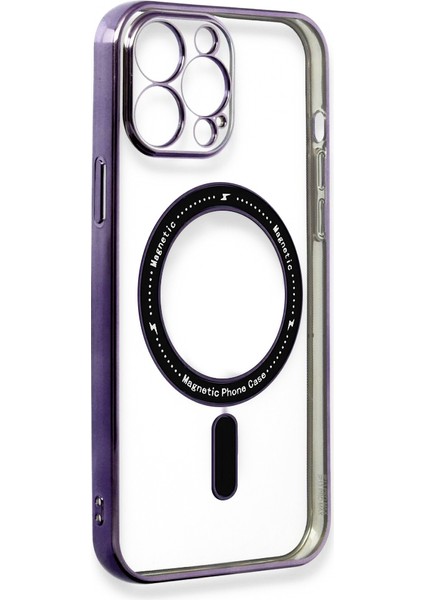 iPhone 13 Pro Max Kılıf Magsafe Özellikli Gold Seri Lazer Silikon Kapak fiyatları