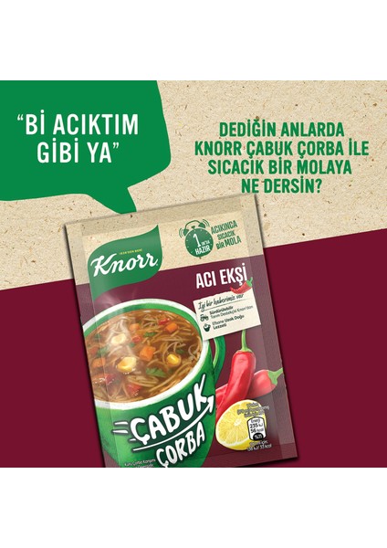 Çabuk Çorba Acı Ekşi 1 Porsiyon 19 G