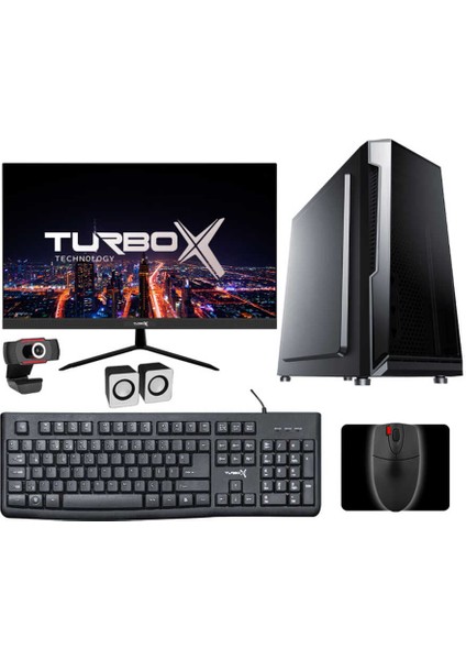 TX4491 Intel Core I5 2400 16GB Ram 256GB SSD 21.5 Fhd Freedos Hoparlör Webcam Ev Ofis Okul Pc