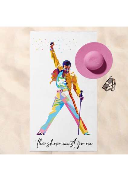 Freddie Mercury Plaj Havlusu - Microfiber