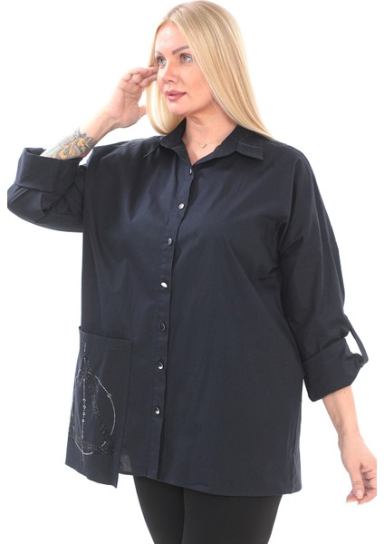1. Kalite Cotton Büyük Beden Kadın Gömlek modelleri