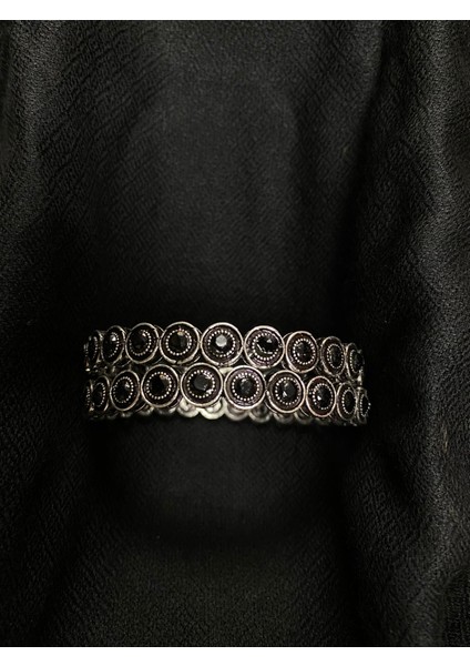 Aashivs Collection Kadın Desenli Çelik Hint Bileziği